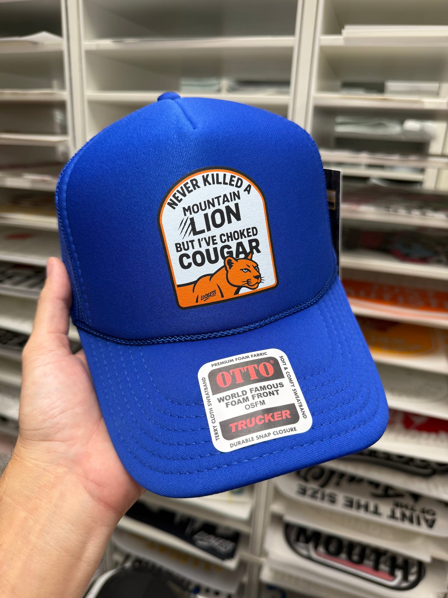 Choked a Cougar | Funny Trucker Hat