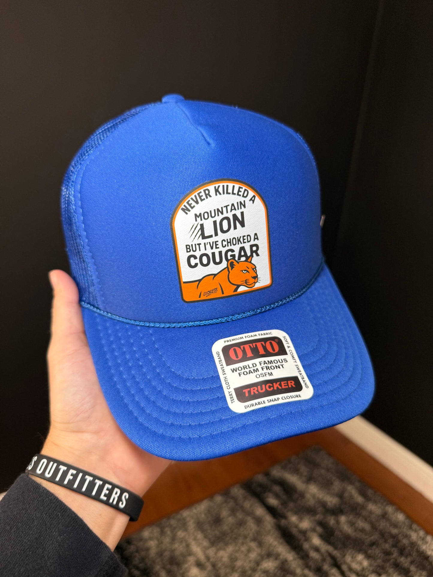 Choked a Cougar | Funny Trucker Hat