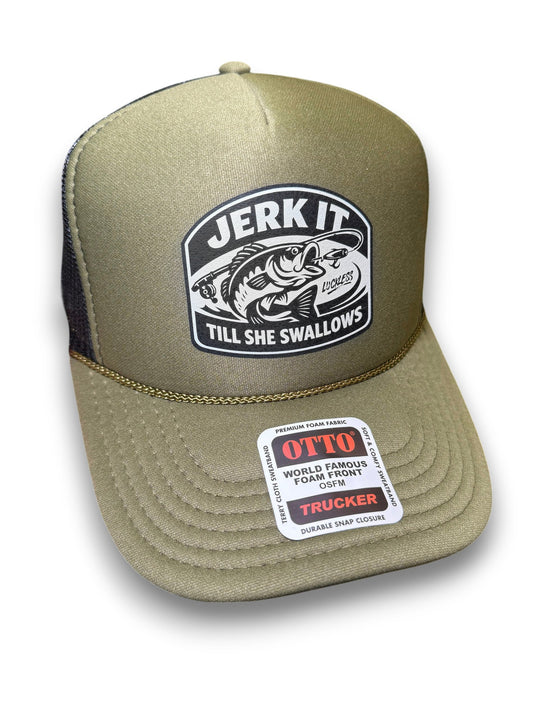 Jerk It Till She Swallows | Funny Trucker Hat