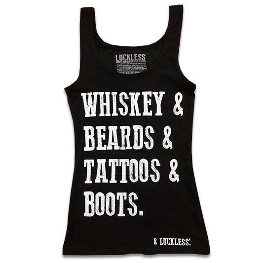 Whiskey And Beards Tank Top